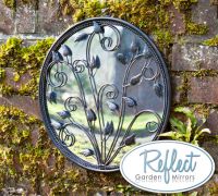 40.6cm 'Circle of Harmony' Metal Framed Acylic Garden Mirror - by Reflect™