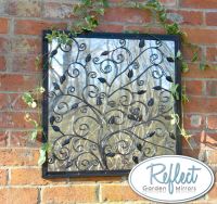 60cm 'Tree of Life' Metal Framed Acrylic Garden Mirror - by Reflect™