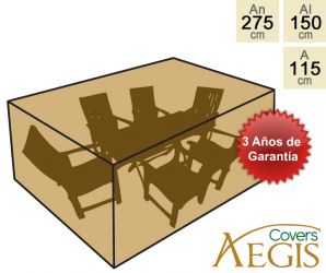 Funda Rectangular para Muebles de 6 plazas de Aegis 275cm x 150cm - Deluxe