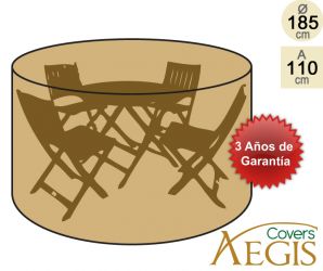 Funda Redonda para Muebles de 4 plazas de Aegis - Diámetro 185cm - Deluxe