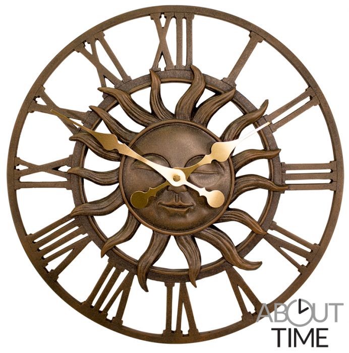 Reloj Decorativo de Exterior Sol en acabado de cobre - 38cm de About Time™