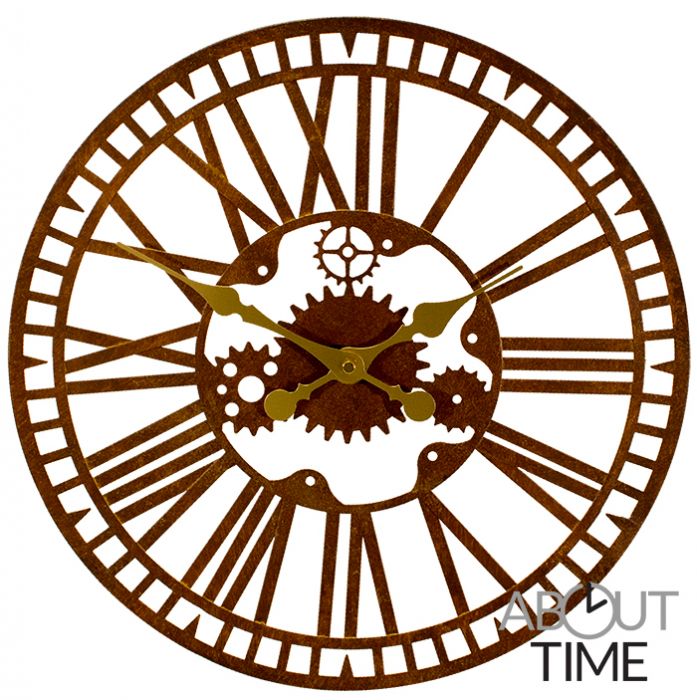 Reloj Mecánico de Exterior acabado Oxidado - 40cm (15.7") by About Time™