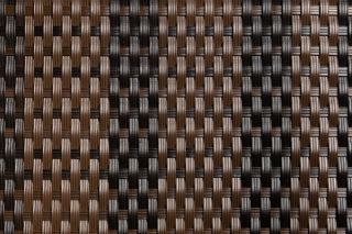 Panel de Ratán Trenzado Artificial Color Marrón y Negro - 1m x 1m de Papillon™