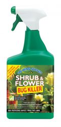 Mata bichos en arbustos y flores
