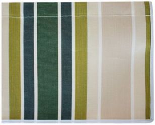 5.0m Green Stripe Valance - Straight
