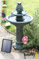 Fuente Bebedero Solar para Pájaros Dunmore 72cm de  Solaray™
