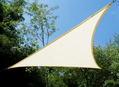 Toldos Vela de Sombra Kookaburra® Marfil Triangular 3.0m (Transpirable)