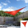 Toldos Vela de Sombra Kookaburra® Rojo Triangular 3.0m (Impermeable)