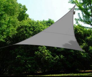 Toldos Vela de Sombra Kookaburra® Gris Triangular 2.0m (Impermeable)