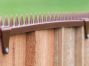 Spuntoni di recinzione con profilo a coda di rondine – 2 Morsetti – colore Marrone