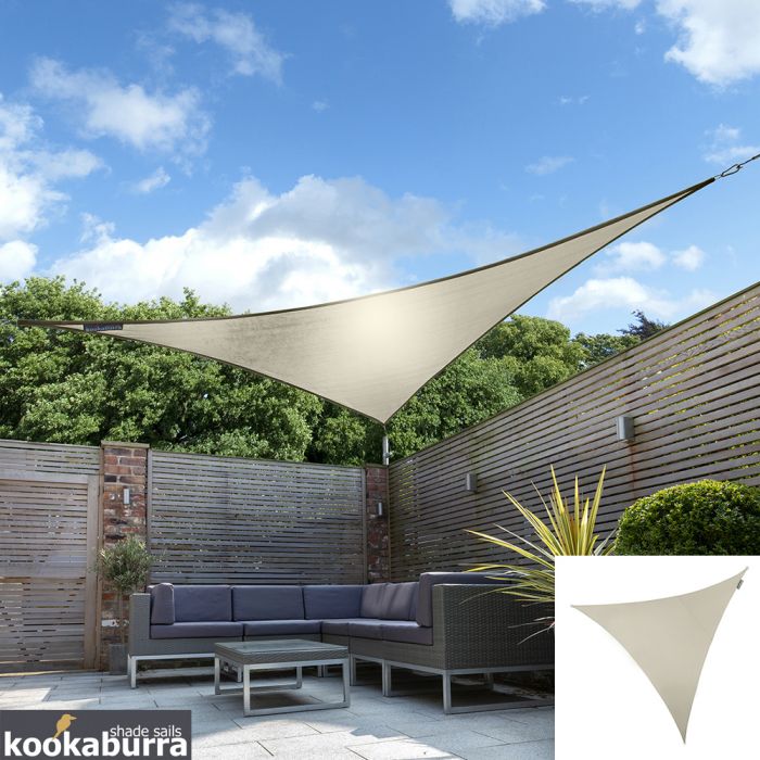 Toldos Vela de Sombra Kookaburra® Marfil Triangular 3.6m (Impermeable)  49,99 €