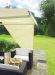 2.27m Right Angle Triangle Ivory Side Shade for Awning