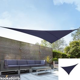 Toldos Vela de Sombra Económico Kookaburra® Azul Triangular 4.2mx4.2mx6.0m (Transpirable 185g)