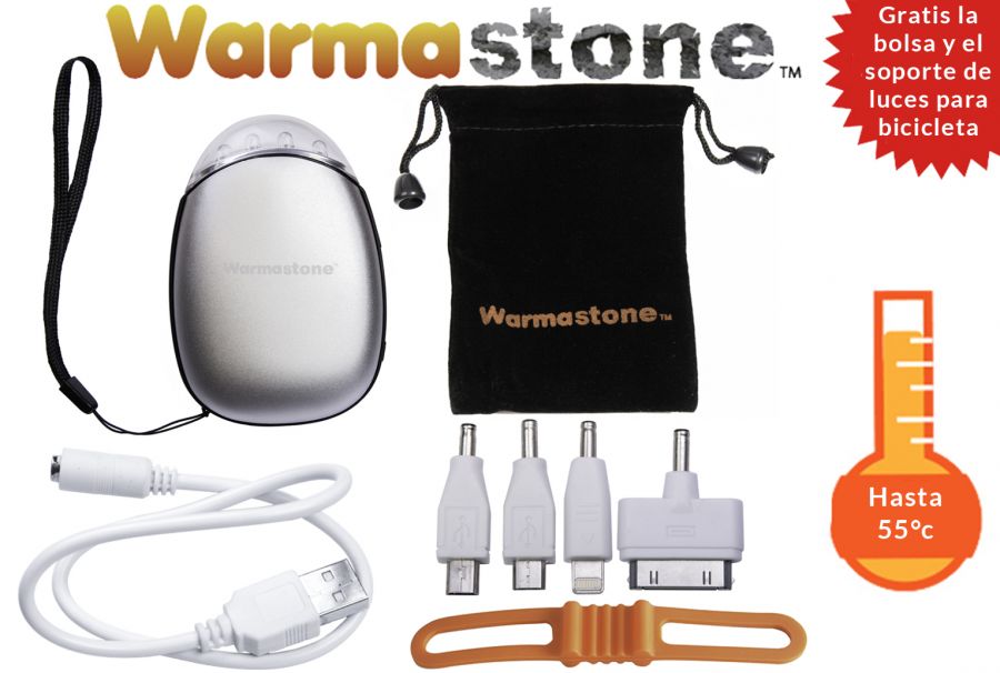 Calentador de manos recargable/Linterna/Luz para bici/Cargador de móvil por  Warmastone™ 24,99 €