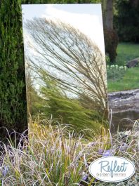 Espejo acrílico de jardín - dorado, grande  180 cm x 60 cm- de Reflect™