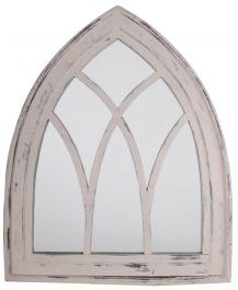 Espejo de Estilo Gótico de Madera - Blanco