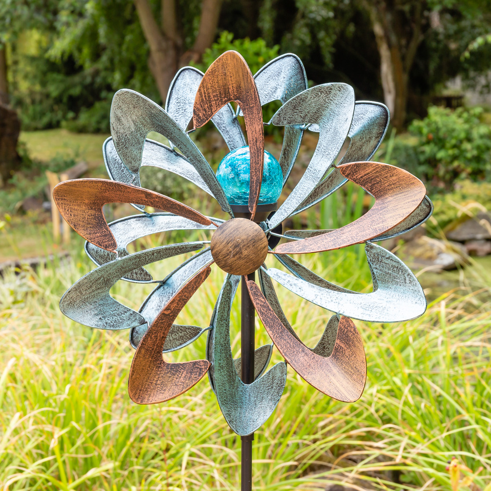 Wind Spinne-r adecuado para decorar molinos de viento para jardín molinillos de viento para jardín hilanderos de metal para exteriores 
