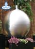 Fuente Esfera de Acero Inoxidable Cepillado - Luces LED - 55cm