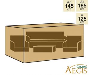 Funda Negra para Sofá de 4 plazas de Aegis 145cm x 165cm - Deluxe