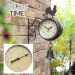 Reloj/Termómetro con Gallo y Campana Decorativos - 47cm - About Time