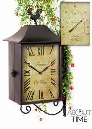 Reloj y Termómetro de jardín - Doble Cara  42 cm - de  About Time™