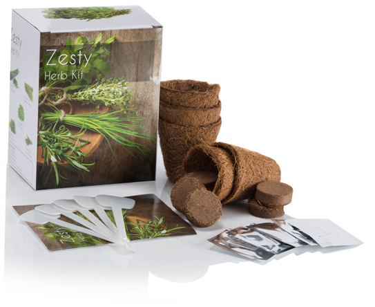 Kit de Cultivo de 5 de Hierbas Aromáticas - Zesty Herbs