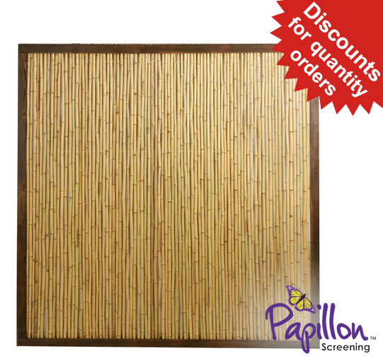 Panel de Bambú con Marco 1.82m x 1.8m - De Papillon™