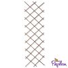 Black Bamboo Expandable Fencing Screening Trellis 1.8m x 0.9m (6ft x 3ft) - By Papillon™
