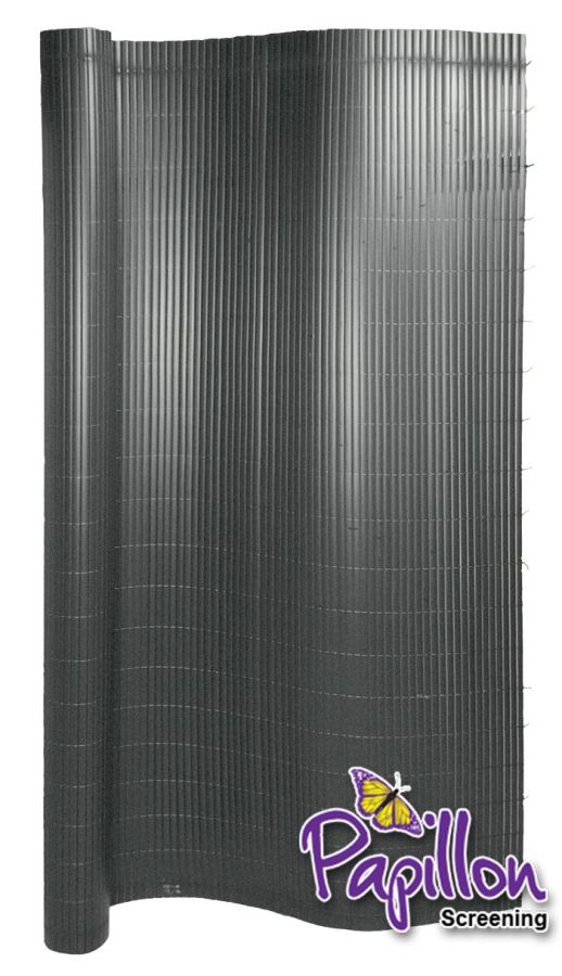Pannello di recinzione artificiale in canna di bambù color grigio - Fendivista 4.0m x 2.0m - della Papillon™