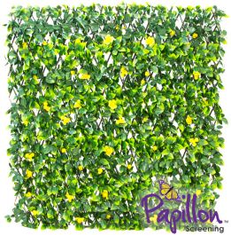Cercado Extensible Artificial con Flores Amarillas - 1 x 2 m por Papillon™