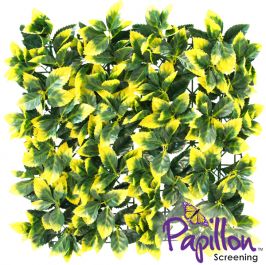 Panel para Jardín Vertical Artificial -  Hojas Amarillas - 50 cm x 50cm  por Papillon™