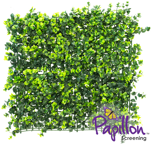 Panel para Jardín Vertical Artificial - Boj Oscuro - 50 cm x 50cm  por Papillon™