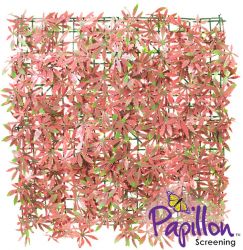 Panel para Jardín Vertical Artificial - Arce Rojo - 50 cm x 50cm - Paquete de 8 Piezas - 2m² por Papillon™