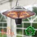 1.5kW IP34 Hanging Ceiling Halogen Bulb Electric Infrared Patio Heater With Free Cover by Firefly™