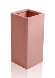 Maceta Cubo de Fibracota   60cm  - Set de 2