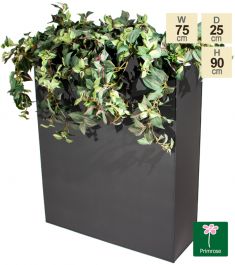 Jardinera Alta De Zinc Con Doble Fondo - 90cm  De Primrose™