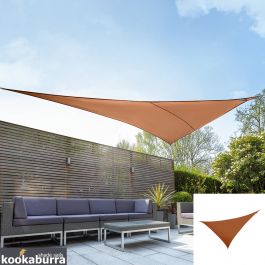Toldos Vela de Sombra Kookaburra® Terracotta Triangular 4.2mx4.2mx6.0m (Transpirable)