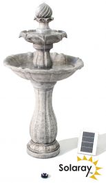 Fuente Solar Imperial con Luces - Blanco 112cm - Por Solaray™