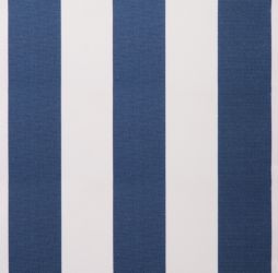 Lona de Repuesto Rayas Azules y Blancas en Poliéster con Faldón para Toldo de 5m x 3m