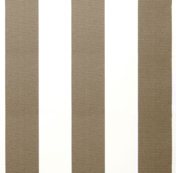 Lona Rayas blancas y marrones en poliéster con faldón para toldo de 2m x 1.5m