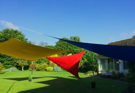 Toldos Vela de Sombra Kookaburra® Rojo Triangular 3.6m (Impermeable)