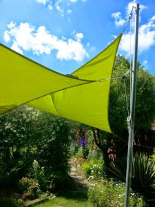 Toldos Vela de Sombra Kookaburra® Verde Lima Cuadrado 3.6m (Impermeable)