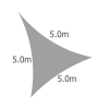 Triangular 5.0m