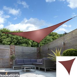 Toldos Vela de Sombra Kookaburra® Marsala Triangular 3.6m (Impermeable)