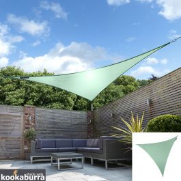 Toldos Vela de Sombra Kookaburra® Verde Menta Triangular 3.0m (Impermeable)