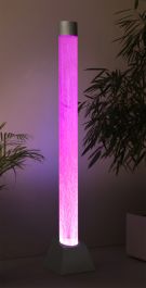 Fuente Columna de Burbujas con Base de Acero Inoxidable con Luz del LED - 183cm